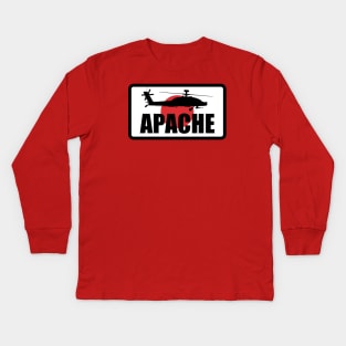 Japan AH-64 Apache Patch Kids Long Sleeve T-Shirt